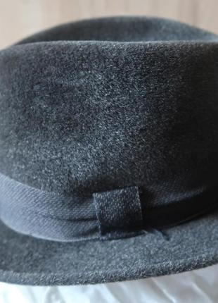 Шляпа винтажная велюровая lodenfrey frey 56 см1 фото