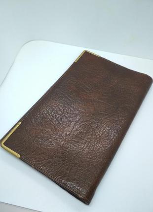 Качественный кожаный кошелек, большой и плоский4 фото