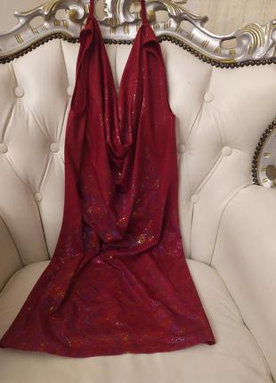 Коктейльна сукня коктейльное платье мини. відкрита спина.1 фото