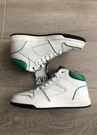 Кеди high-top zara