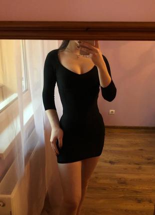 Черное платье мини!! h&m