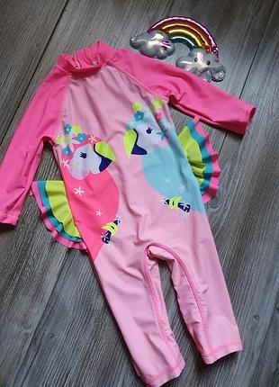 Купальник сонцезахисний гідрокостюм яскравий m&co 2-3г