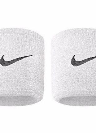 Напульсники nike small wristbands белые1 фото