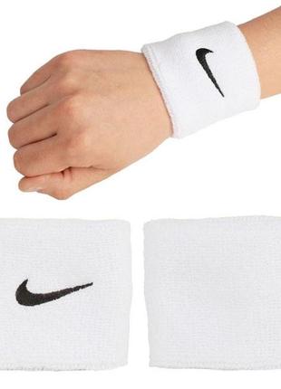 Напульсники nike small wristbands белые5 фото