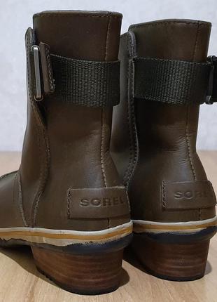 Кожаные ботинки sorel "slimboot pull on" 37р/23,5см6 фото