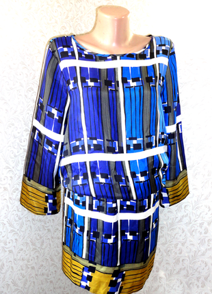 Шелковое платье шелк 100% италия (ог 102, дл.100, рук.50)1 фото