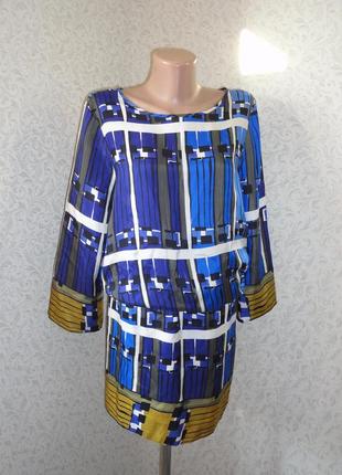 Шелковое платье шелк 100% италия (ог 102, дл.100, рук.50)7 фото