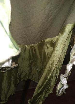 Шелковая 100% silk невесомая юбочка на хлопковой подкладке 12-14 р3 фото