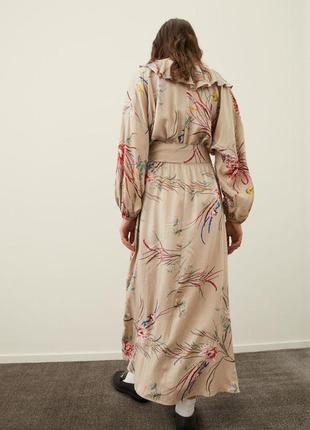 Шикарное сатиновое платье h&amp;m3 фото