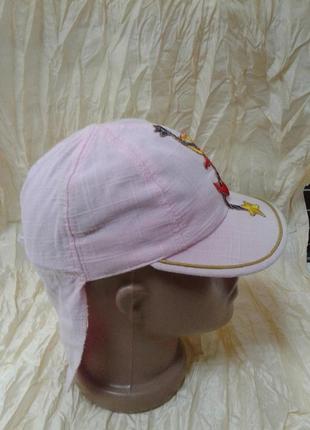 Бандана-бейсболка  для маленьких девочек лён