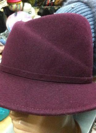 Шляпа  женская фетровая с полями3 фото