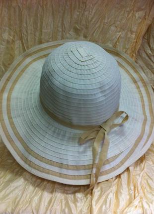 Молочная шляпа женская средние поля2 фото