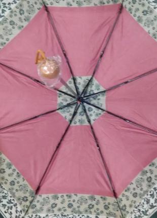 Женский мини зонт  8 спиц  орнамент3 фото