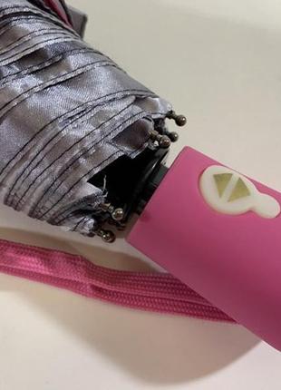 Женский атласный зонт автомат на 9 спиц цветочный принт