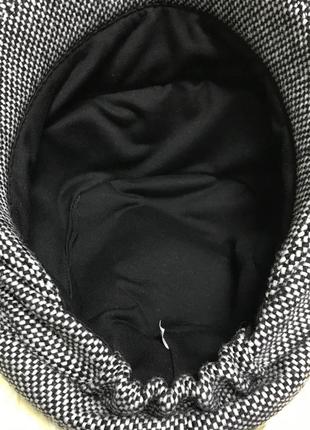 Женская кепка из шерстяной ткани с бантом  только св/серая меланж5 фото