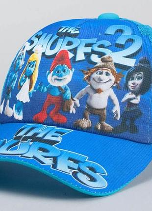 Бейсболка летняя для мальчика синяя с белой сеткой 50-53 см