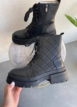 10124👑ботиночки в искусственной коже утеплены тоненьким искусственным мехом