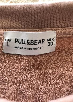 Pull and bear пудровая кофта2 фото