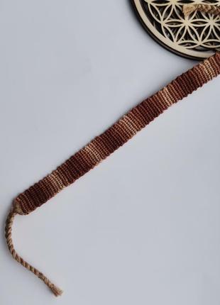 Фенечка браслет коричневый