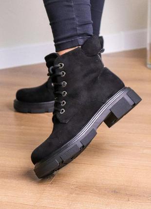 Женские ботинки черные duncan 3283