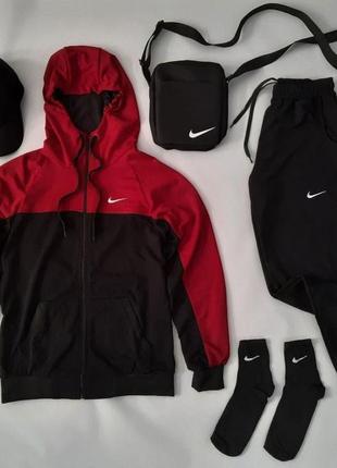 Спортивний костюм nike чоловічий +кепка +барсетка +шкарпетки