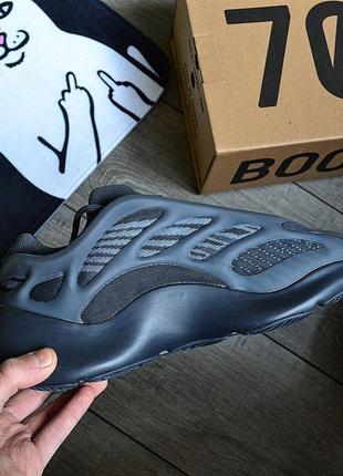 Чоловічі кросівки adidas yeezy boost 700 v3 alvah black неонові весна-осінь сітка. фото в живу. топ топ7 фото