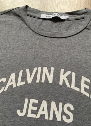 Мужская хлопковая футболка с принтом calvin klein jeans4 фото
