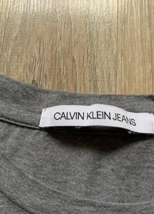 Мужская хлопковая футболка с принтом calvin klein jeans6 фото