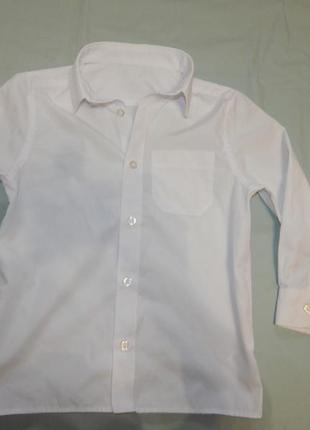 Сорочка модна біла на 5-6 років