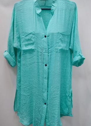 Жіноча туніка, сорочка для пляжу з кишенями норма батал, 3 кольори 13/11со