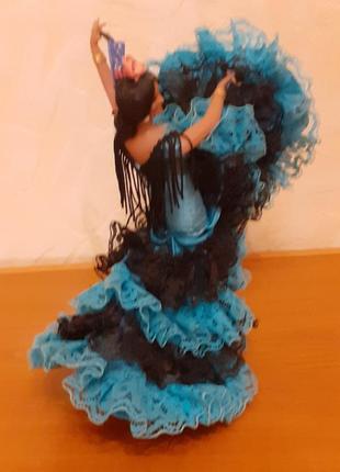 Сувенірна лялька - танцівниця фламенко. вінтаж 60-70 роки6 фото