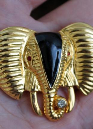 Вінтажна брошка зі слоном, ювелірні вироби в єгипетському стилі5 фото