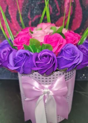 Букети з мильних троянд!