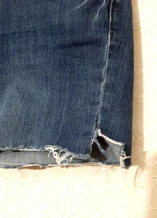 Брендові джинсові шорти сині короткі дряпані на дівчину/жіночі бренд new jeans7 фото