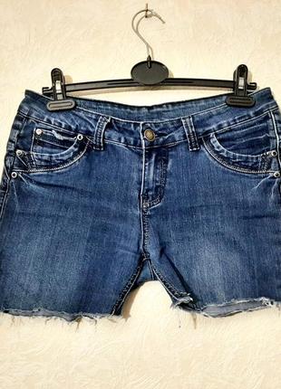 Брендові джинсові шорти сині короткі дряпані на дівчину/жіночі бренд new jeans2 фото