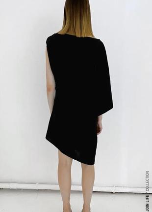 Жіноча чорна сукня zara s 4
