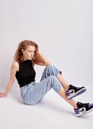 Nike jordan 1 low purple black брендові фіолетові кросівки найк джордан тренд весна літо осінь фіолетові круті жіночі кросівки7 фото