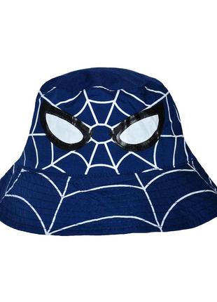 Панама на хлопчика з принтом людина-павук темно-синя 52 см