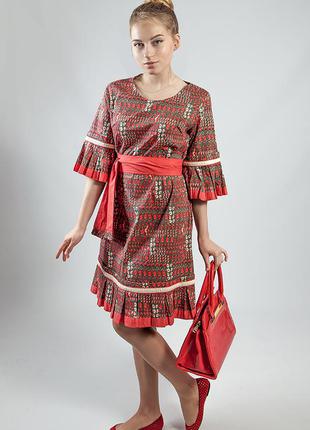 Платье женское  натуральное брендовое  рукав 3/4 markshara