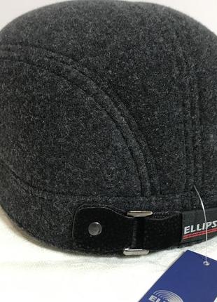 Немка мужская тёмно серая шерстяная с ушками 57