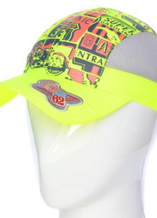 Кепка из плащевой ткани подростковая 52-54 цвет лимонный