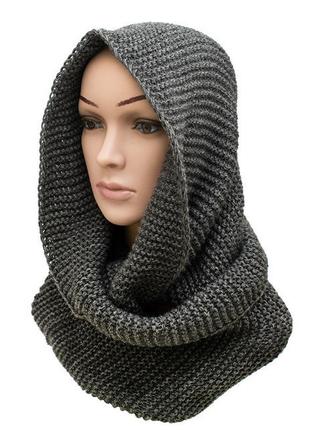 Снуд крупной объёмной вязки разные цвета