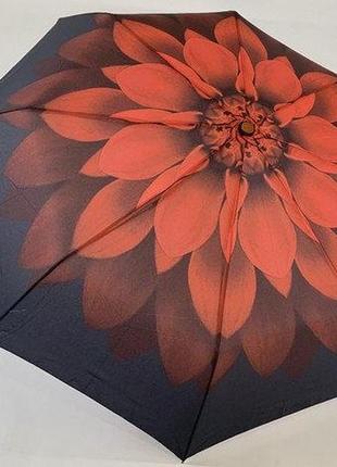Молодежный  зонт механика на 8 спиц цвет красный с рисунком
