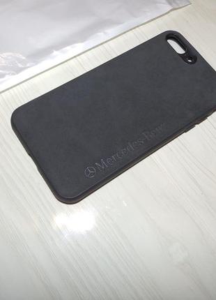 Чехол alcantara mgz mercedes benz iphone 7/8 plus5 фото