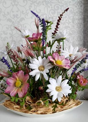 Інтер'єрна композиція, елемент декору. 'ніжність лугових квітів'.3 фото