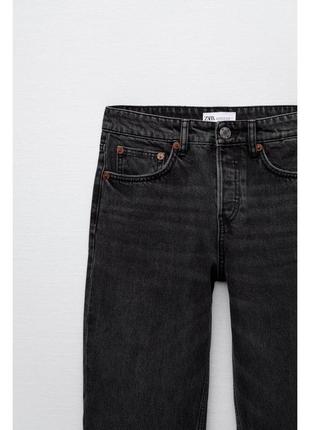 Трендовые прямые джинсы средняя посадка зара9 фото