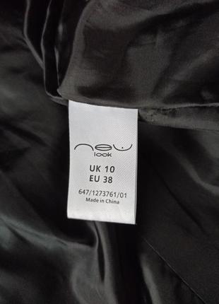 Кожаная чёрная куртка new look7 фото