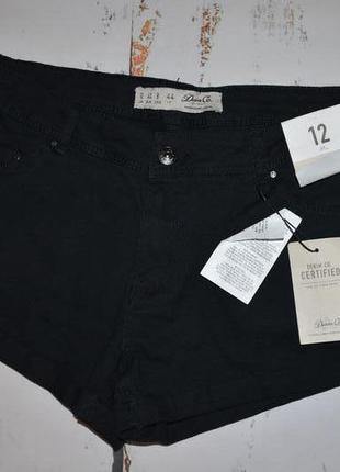 Чорні джинсові шорти denim 12 розмір