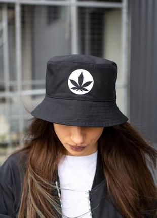 Панамка without ring cannabis reflective woman m black