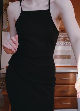 Asos черное платье2 фото